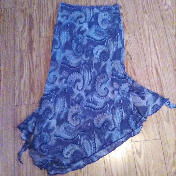 Jupe asymétrique gris anthracite - Picture 1 of 3